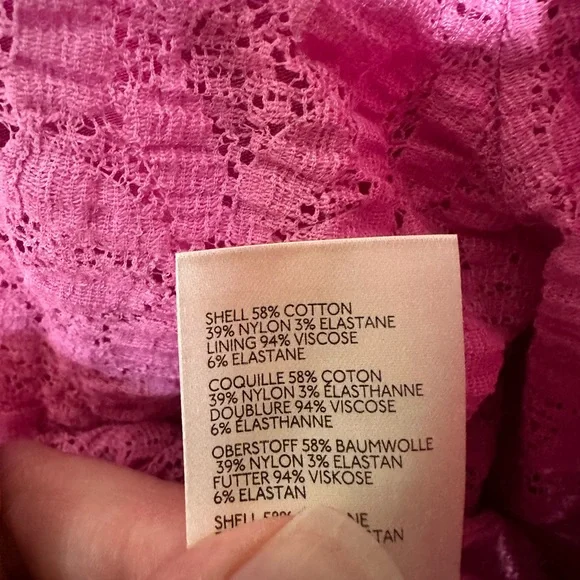 NWT Free People Tea Time Plumeria Boho Cropped Long Puffy Sleeve Shirt Sz XL - Picture 9 of 9